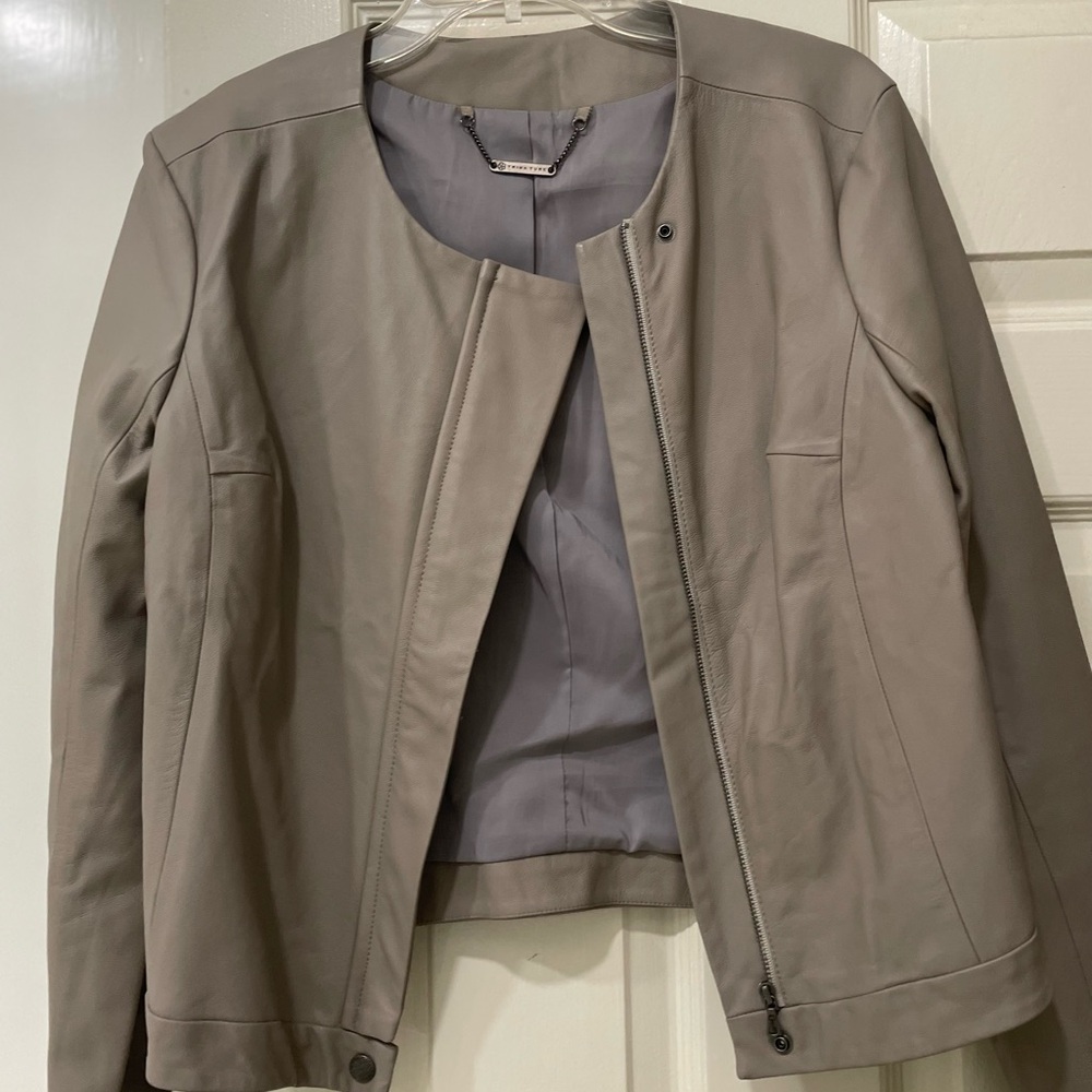 Trina Turk leather jacket, like new. Size 6